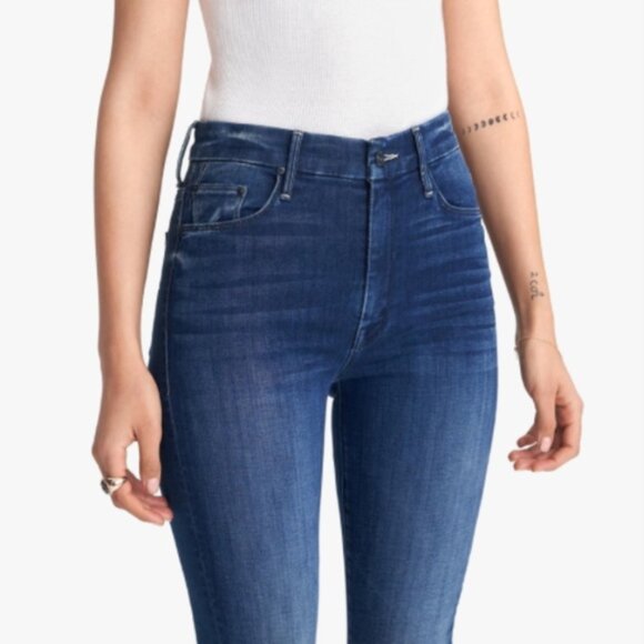 MOTHER High Waisted Looker Ankle The Road to Paradise Skinny Straight Jean - Picture 2 of 9